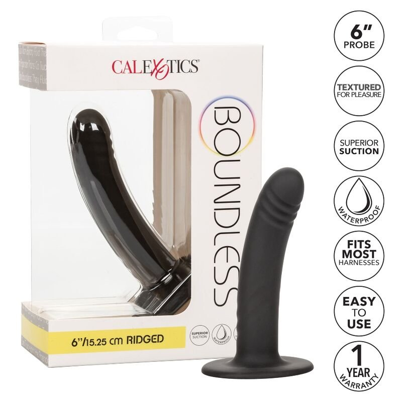 CALIFORNIA EXOTICS - BOUNDLESS DILDO 15.25 CM HARNESS COMPATIBLE