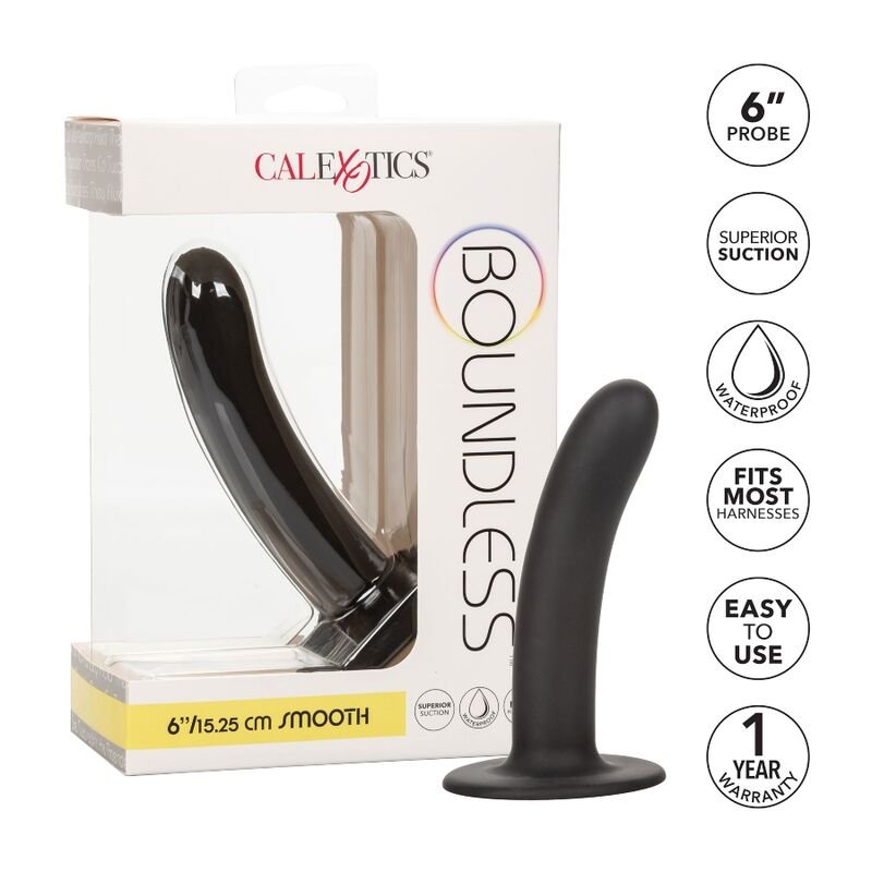 CALIFORNIA EXOTICS - BOUNDLESS DILDO 15.25 CM HARNESS COMPATIBLE SMOOTH