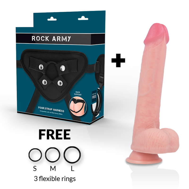 ROCKARMY - ARN S + LIQUID SILICONE DILDO PREMIUM KINGCOBRA 24CM